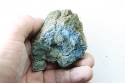 fossil wood with azurite malachite inclued