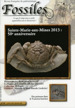 revue FOSSILES n°15 - juillet aout septembre 2013