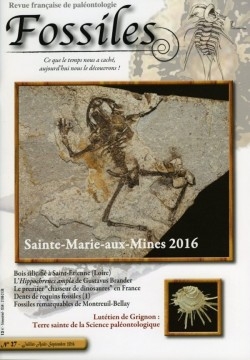revue FOSSILES n°27 - juillet aout septembre 2016