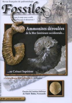revue FOSSILES n°39 - juillet aout septembre 2019