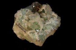Fluorite Quartz Chalcopyrite - Langeac mine - FRANCE