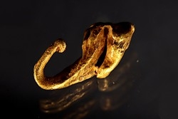 native gold  - crosse d’évêque - Colombia