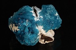 Cavansite sur stilbite - Wagholi, Poona, Maharashtra, Inde