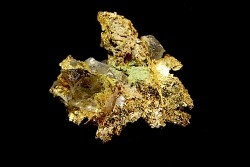 Or natif,  La Gardette Mine, FRANCE