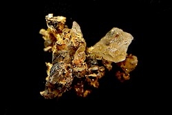 Or natif,  La Gardette Mine, FRANCE