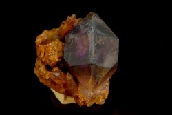 Sceptre Quartz fumé biterminé / Amethyste - Karur, Tamil Nadu, INDE
