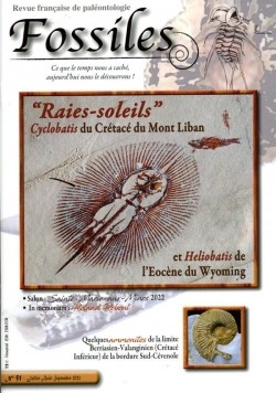 revue FOSSILES n°51 - juillet aout septembre 2022