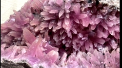 cobaltiferous calcite geode - Bou Azzer - Morocco