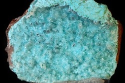 Quartz sur chrysocolle psm malachite psm  barytine   Mine de Tenke-Fungurume, Katanga, RD Congo