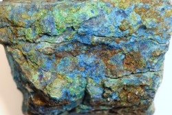 superbe bois fossile en azurite malachite