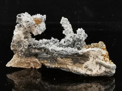sphalerites orange avec quartz  haus Rappolstein vein,  Sainte Marie Aux Mines, Alsace - FRANCE