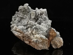 sphalerites orange avec quartz  haus Rappolstein vein,  Sainte Marie Aux Mines, Alsace - FRANCE