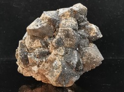 Hematite sur Quartz fumé  "cote 900", Sainte Marie aux Mines, Alsace - FRANCE