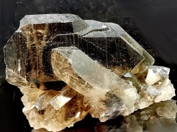 Quartz fumé  Les Rochassiers - MONT BLANC - FRANCE