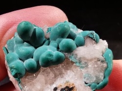 Malachite - Quartz  Bouque payrol, Camares,  Aveyron,  France