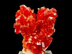 VANADINITE sur BARYTE// Mibladen, Morocco