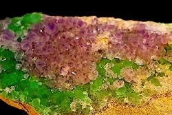 AMETHYSTE WITH GREEN FLUORITE  Nancy Hanks Claim  Mesa Co., Colorado -USA