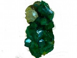 TOP! CALCITE sur DIOPTASE - Mindouli, RD Congo