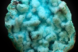 Quartz sur chrysocolle psm malachite psm  barytine   Mine de Tenke-Fungurume, Katanga, RD Congo