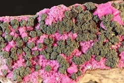 cobatodolomite and malachite  - Katanga, RDC