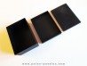 coffret cartonné noir (B09) pour presentation de  fossiles ou mineraux