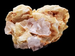 Colorless fluorite and barite , Berbes, Spain