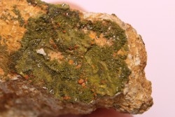 Pyromorphite and Crocoite  Fillon "Le Cantonnier", NONTRON (24) FRANCE