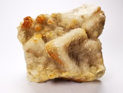Périmorphose de quartz sur fluorite, Latronquière (46), France