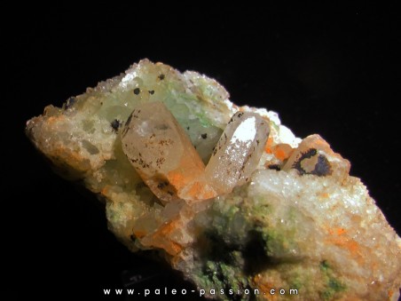 Calcite - Tyrolite - pyrolusite // l'armee celeste // Sainte Marie aux Mines