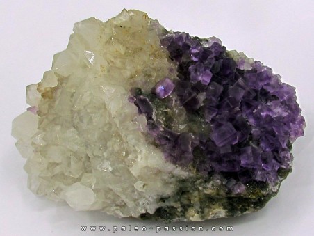 Fluorine violette & Quartz - Berbes, Espagne