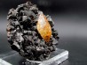 Calcite on sphalerite - elmwood USA