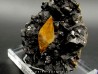 Calcite sur sphalerite  - elmwood USA