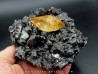 Calcite on sphalerite - elmwood USA