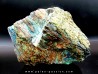 superbe bois fossile en azurite malachite