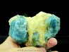 Apatite bleue sur calcite  slyudyanka, Lac Baikal - RUSSIE