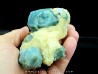 Apatite bleue sur calcite  slyudyanka, Lac Baikal - RUSSIE