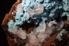 Hemimorphite sur rosatite ojuela mine, Mapimi, Mapimi, Durango, Mexique Hemimorphite sur rosatite ojuela mine, Mapimi, Mapimi, Durango, Mexique