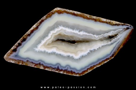 agate polyédrique, Bresil