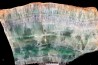 fluorite slice  Voltennes mine- Petite Verriere (71) - FRANCE