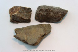 set of 3 METEORITES Ordinary chondrite NWA