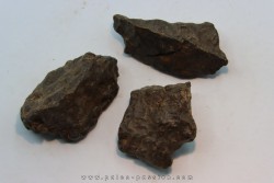 set of 3 METEORITES Ordinary chondrite NWA