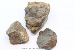 lot de 3 METEORITES CHONDRITE ORDINAIRE NWA